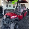 2024 Bintelli - Beyond in Burgundy Lifted Limo 6PR Golf Cart w/ NEW 105ah Lithium Battery - Image 2