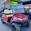 2020 CLUB CAR - TEMPO IN MAROON 4PR GOLF CART W/ NEW LITHIUM BATTERY & CUSTOM WHEELS